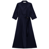 Load image into Gallery viewer, Ladies Cotton Midi Wrap Dress
