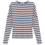Load image into Gallery viewer, Ladies V Neck Dolman Striped Tee
