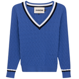 Load image into Gallery viewer, Ladies V Neck Cable Sweater
