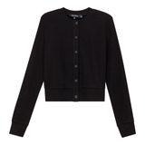 Load image into Gallery viewer, Ladies Cropped Ribbed Cardigan

