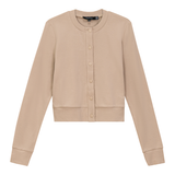 Load image into Gallery viewer, Ladies Cropped Ribbed Cardigan
