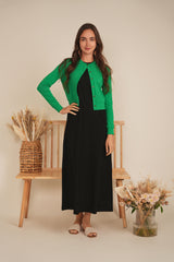Load image into Gallery viewer, Ladies Cropped Ribbed Cardigan

