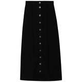 Load image into Gallery viewer, Ladies Cotton Maxi Button Skirt

