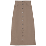 Load image into Gallery viewer, Ladies Cotton Maxi Button Skirt
