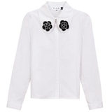 Load image into Gallery viewer, Ladies Dressy Applique Blouse
