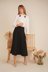Load image into Gallery viewer, Ladies Dressy Applique Blouse
