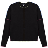 Load image into Gallery viewer, Ladies Contrast Top Stitch Top
