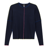 Load image into Gallery viewer, Ladies Contrast Top Stitch Top
