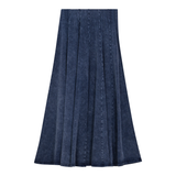 Load image into Gallery viewer, Ladies Mineral Wash Panel Midi Skirt
