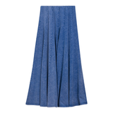 Load image into Gallery viewer, Ladies Mineral Wash Panel Midi Skirt
