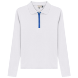 Load image into Gallery viewer, Ladies Henley Contrast Zip Tee
