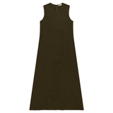 Load image into Gallery viewer, Ladies Copper Tencel Maxi V Neck Dress
