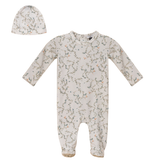 Load image into Gallery viewer, Soft Cotton Modal With Leaves And Birds Print Romper Set
