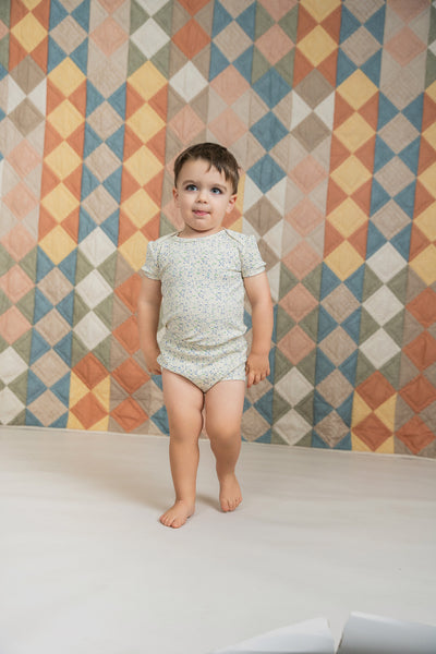 Onesie With 3X3 Rib With Print