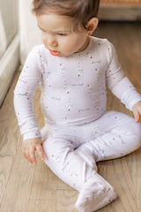 Load image into Gallery viewer, Flamingo Cotton Spandex Romper
