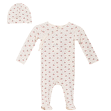 Load image into Gallery viewer, Baby Soft Rib With Fruit Print Romper Set

