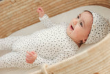 Load image into Gallery viewer, Stretch Crinkle With Small Flower Romper Set With Scallop Stitches
