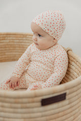 Load image into Gallery viewer, Stretch Crinkle With Small Flower Romper Set With Scallop Stitches
