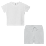 Load image into Gallery viewer, Soft Rib With Clover Print Short Set
