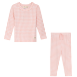 Load image into Gallery viewer, Textured Stretch Knit Set With Outseams &amp; Merrow Edges
