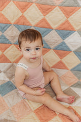 Load image into Gallery viewer, Baby Cotton Spandex Baby Bubble With Fragile Tape Straps
