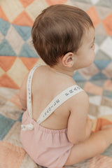 Load image into Gallery viewer, Baby Cotton Spandex Baby Bubble With Fragile Tape Straps
