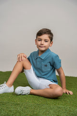 Load image into Gallery viewer, Textured Terry Short Sleeves polo
