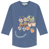 Load image into Gallery viewer, Cotton Spandex Top With Smiley Sunglasses
