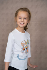 Load image into Gallery viewer, Cotton Spandex Top With Smiley Sunglasses
