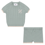 Load image into Gallery viewer, Diamond Textured Knit Short Set
