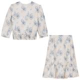 Load image into Gallery viewer, Woven Gauze With Embroidered And Print Flower Girl Set
