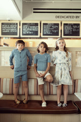 Load image into Gallery viewer, Woven Gauze With Embroidered And Print Flower Girl Set
