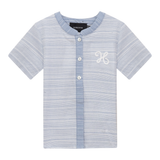 Load image into Gallery viewer, Woven Crinkle Stripe Shirt
