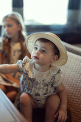 Load image into Gallery viewer, Baby Rectangle Textured Baby Set With Embroidered Collar
