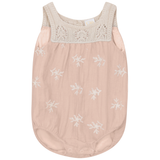 Load image into Gallery viewer, Sheer Fabric With Flower Embroidery Bubble With Square Crochet Neck
