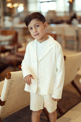 Load image into Gallery viewer, Boys V Neck In Knit Texture
