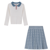 Load image into Gallery viewer, Girls Top With Skirt In Knit
