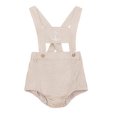Load image into Gallery viewer, Viscose And Linen Overall With Anchor Embrodery
