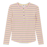 Load image into Gallery viewer, Girls Small Multi Stripe Long Sleeve Top
