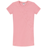 Load image into Gallery viewer, Girls Fine Rib Flare Dress With Stars
