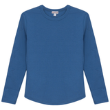 Load image into Gallery viewer, Girls Fine Rib Top With Stars At Sleeves
