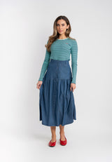 Load image into Gallery viewer, Teen Stripe Rib Top
