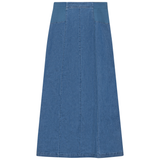 Load image into Gallery viewer, Ladies Stretch Denim Teen Panneled Skirt
