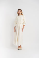 Load image into Gallery viewer, Teen Top With Knit Body And 3/4 Cottons Sleeves
