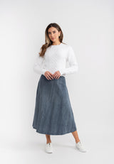Load image into Gallery viewer, Teen Crop Top With Cable And Lace Holes
