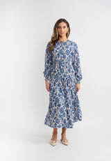 Load image into Gallery viewer, Teen Midi Dress With Woven Fabric
