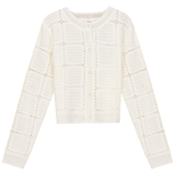 Load image into Gallery viewer, Teen Cardigan In Knit Lace
