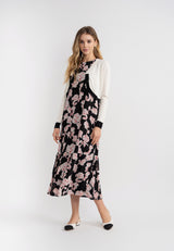 Load image into Gallery viewer, Teen Jumper Set With Contrast Trim Cardigan

