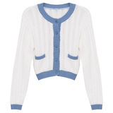 Load image into Gallery viewer, Teen Cardigan In Knit Texture

