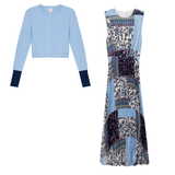 Load image into Gallery viewer, Teen Pleating Jumper Set With Rib Cardigan
